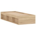 vidaXL Cadre de lit chêne sonoma 75x190 cm petit simple