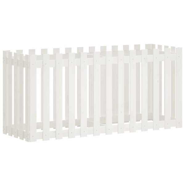 vidaXL Lit surélevé de jardin design de clôture 150x50x70cm pin massif