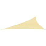 vidaXL Voile d'ombrage 160 g/m²Beige 4x5x6 8 m PEHD