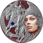 Pièce de monnaie en Argent 2000 Francs g 62.2 (2 oz) Millésime 2024 Femina Bellator SARMATIANS