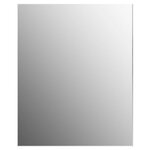 vidaXL Miroir mural sans cadre avec lampes LED Rectangulaire Verre