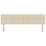 Tête de lit vidaXL capitonnée crème 180 cm en tissu