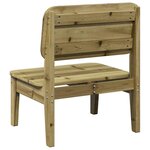 vidaXL Chaises de jardin lot de 2 cire marron 60x52 5x72 cm