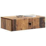 vidaXL Table d'appoint murale Bois ancien 59 x 34 5 x 17 cm