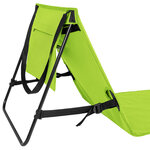 Tectake Lot de 2 transats de plage - vert