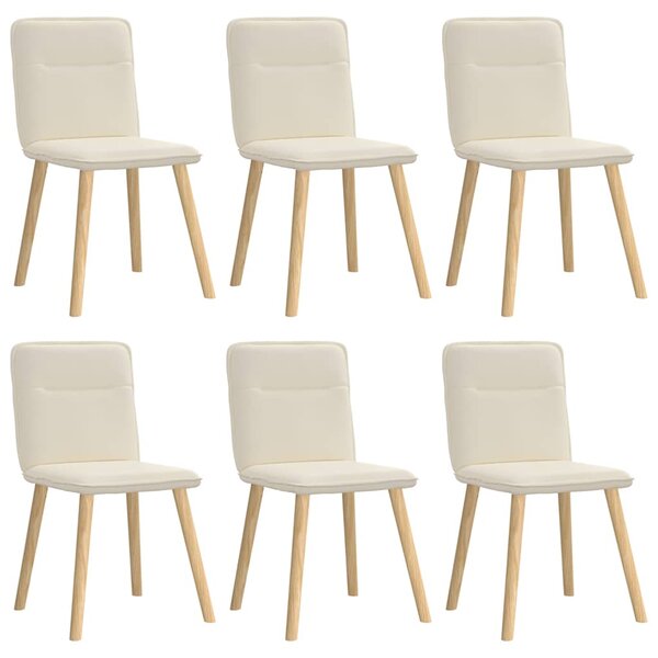 vidaXL Chaises à manger lot de 6 Lin