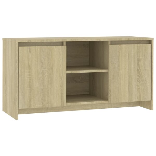 vidaXL Meuble TV Chêne sonoma 102x37 5x52 5 cm Bois d'ingénierie