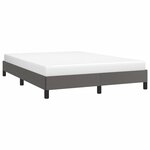 vidaXL Cadre de lit sans matelas gris 140x200 cm similicuir