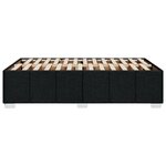 vidaXL Cadre de lit sans matelas noir 120x200 cm tissu