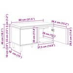 vidaXL Banc d'entrée avec coussin Chêne Sonoma 80 x 38 x 46 cm