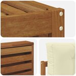 vidaXL Ensembles de canapés avec coussin 6 Pièces Naturel et Crème