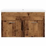 vidaXL Ensemble de meubles salle de bain 2 Pièces bois d'ingénierie