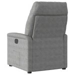 vidaXL Fauteuil inclinable de massage gris foncé tissu microfibre