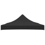 vidaXL Toit de tente de réception 3x3 m Noir 270 g/m²