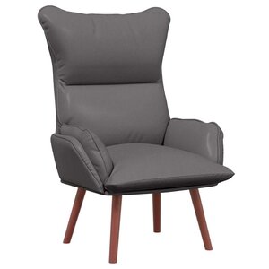 vidaXL Fauteuil relaxant Gris 69 x 74 x 93 cm Faux cuir