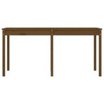 vidaXL Table de jardin marron miel 159 5x82 5x76 cm bois massif de pin