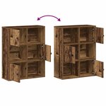 vidaXL Bibliothèque vieux bois 60x24x76 5 cm bois d'ingénierie
