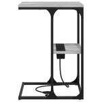 vidaXL Table de chevet Gris sonoma 41.5 x 26 x 60.5 cm