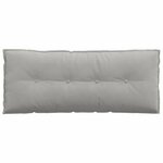 vidaXL Coussin de Dos Gris clair 120 x 50 cm Tissu en microfibre