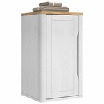 vidaXL Armoire murale de salle de bain FLORO Blanc 35 x 30 x 60 cm