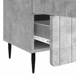 vidaXL Buffet Gris béton 66 x 34 5 x 97 cm Bois d'ingénierie