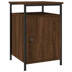 vidaXL Tables de chevet 2Pièces Chêne marron 40x42x60cm Bois d'ingénierie