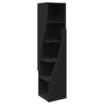 vidaXL Meuble d'angle Blanc 32x32x140cm Bois d'ingénierie