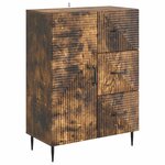 vidaXL Buffet Chêne fumé 66 x 34 5 x 89 5 cm Bois d'ingénierie