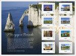 Collector 8 timbres - Mon voyage en Normandie - Lettre Verte