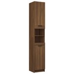 vidaXL Armoire de bain Chêne marron 32x34x188 5 cm Bois d'ingénierie