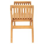 vidaXL Banc de jardin 126 cm Bois de teck solide
