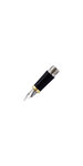 PARKER IM - Bloc Plume Noir - Finition Dorée - Plume fine en acier inoxydable