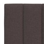 vidaXL Coussin de tête de lit marron foncé 80 cm tissu