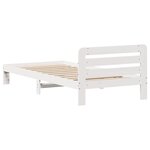 vidaXL Cadre de lit sans matelas blanc 90x190 cm bois de pin massif