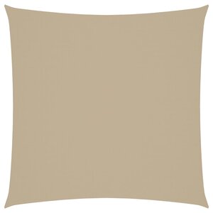 vidaXL Voile de parasol tissu oxford carré 2x2 m beige