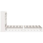 vidaXL Lit bibliothèque sans matelas blanc 75x190cm bois de pin massif