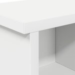vidaXL Porte-manteau mural Blanc 75 x 16 x 26 cm Bois d'ingénierie