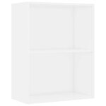 vidaXL Bibliothèque blanc 60x30x76 5 cm bois d'ingénierie