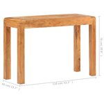 vidaXL Table console 110x40x76cm Bois d'acacia massif et finition miel