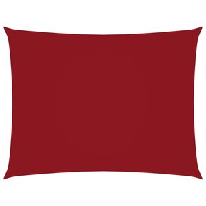 Vidaxl voile de parasol tissu oxford rectangulaire 2x3 5 m rouge