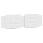 vidaXL Coussin de tête de lit Zadar blanc 180 cm similicuir