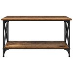 vidaXL Table basse Bois ancien 80 x 45 x 45.5 cm Bois d'ingénierie