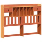 vidaXL Cadre de lit sans matelas cire marron 140x200cm bois pin massif