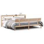 vidaXL Cadre de lit sans matelas 200x200 cm bois massif de pin