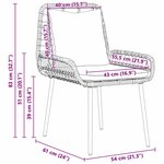 vidaXL Ensemble de salle à manger pour jardin 3 Pièces Noir  Anthracite