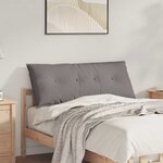 vidaXL Coussin de Dos Taupe 120 x 19 x 50 cm tissu
