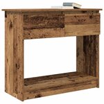 vidaXL Table console avec tiroirs vieux bois 85 5x38 5x74 5 cm