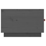 vidaXL Table basse Gris 60x53x35 cm Bois massif de pin