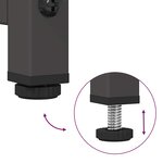 vidaXL Buffet haut noir 68x39x107 cm acier