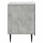 vidaXL Cabinet de chevet avec tiroir Gris béton 62 x 34 5 x 49 5 cm